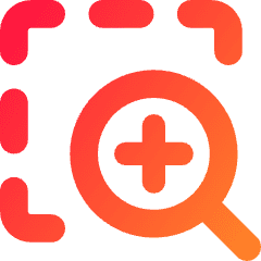 Zoom In Area Icon from Core Gradient Set