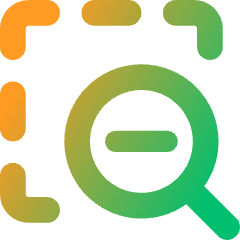 Zoom Out Area Icon from Core Gradient Set
