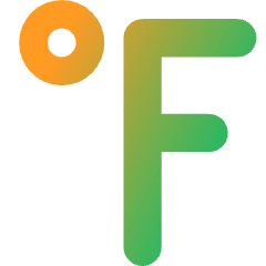 Fahrenheit Icon from Core Gradient Set