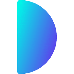 First Quarter Moon Icon from Core Gradient Set