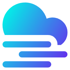 Fog Cloud Icon from Core Gradient Set
