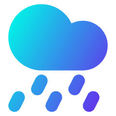 Rain Cloud Icon from Core Gradient Set