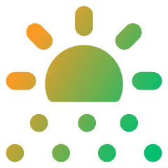 Sun Snow Icon from Core Gradient Set