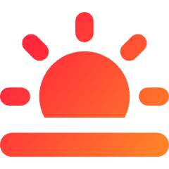 Sunset Icon from Core Gradient Set