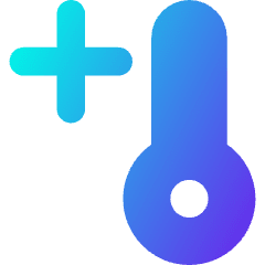 Thermometer Positive Icon from Core Gradient Set