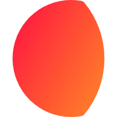 Waning Gibbous Moon Icon from Core Gradient Set