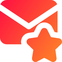 Inbox Favorite Icon from Core Gradient Set