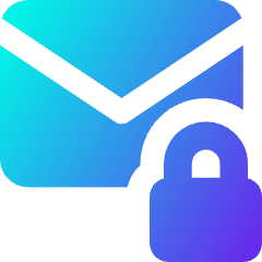 Inbox Lock Icon from Core Gradient Set