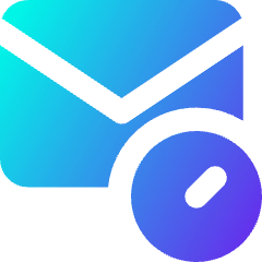 Inbox Schedule Icon from Core Gradient Set
