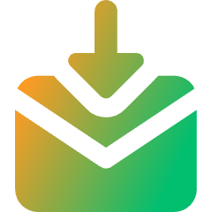 Mail Incoming Icon from Core Gradient Set