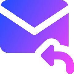 Mail Reply Icon from Core Gradient Set