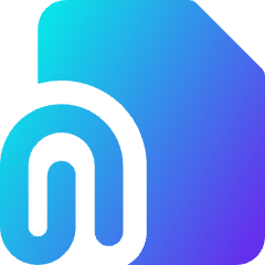 Email Attachment Document Icon from Core Gradient Set