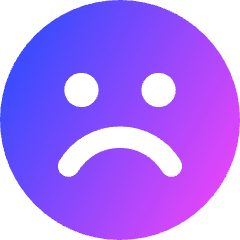 Sad Face Icon from Core Gradient Set
