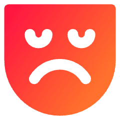 Sad Mask Icon from Core Gradient Set