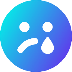 Smiley Crying 2 Icon from Core Gradient Set