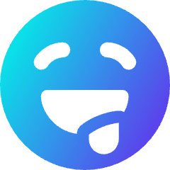 Smiley Drool Icon from Core Gradient Set