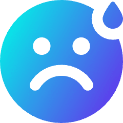 Smiley Drop Icon from Core Gradient Set