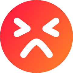 Smiley Emoji Terrified Icon from Core Gradient Set