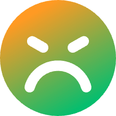 Smiley Mad Icon from Core Gradient Set