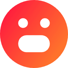 Smiley Scared Icon from Core Gradient Set