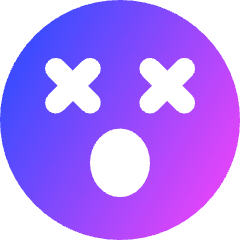 Smiley Shocked Icon from Core Gradient Set