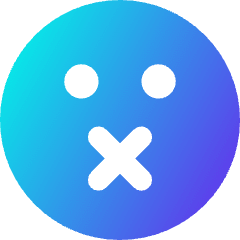 Smiley Silent Icon from Core Gradient Set