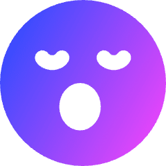 Smiley Sleepy Icon from Core Gradient Set