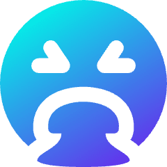 Smiley Throw Up Icon from Core Gradient Set