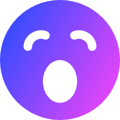 Smiley Yawn Icon from Core Gradient Set