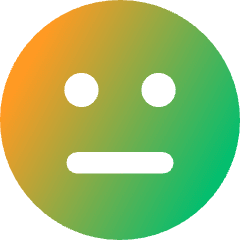 Straight Face Icon from Core Gradient Set