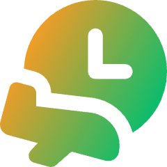Airport Arrival Time Icon from Core Gradient Set