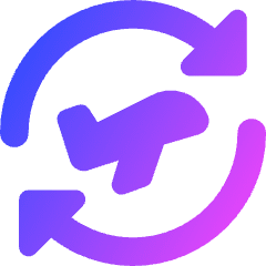 Airport Plane Transit Icon from Core Gradient Set