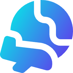 Earth Airplane Icon from Core Gradient Set