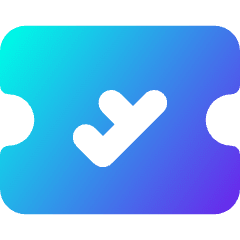 Plane Boarding Pass Icon from Core Gradient Set