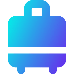 Suitcase Rolling Icon from Core Gradient Set