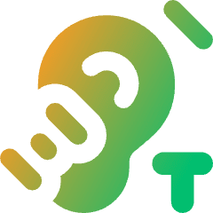 Hearing Telecoil Icon from Core Gradient Set