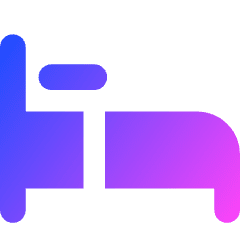 Hotel Bed 4 Icon from Core Gradient Set