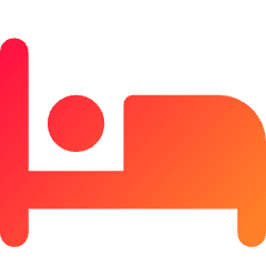Hotel Bed 5 Icon from Core Gradient Set