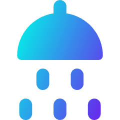 Hotel Shower Head Icon from Core Gradient Set