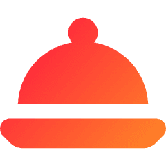 Serving Dome Icon from Core Gradient Set