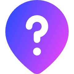 Location Pin Mark Help Icon from Core Gradient Set