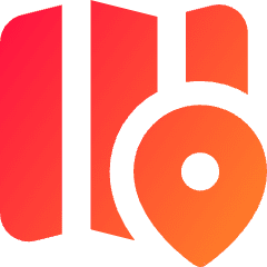 Map Location Icon from Core Gradient Set