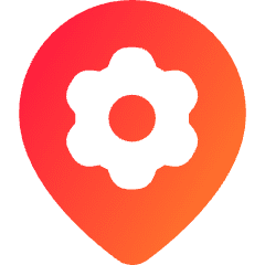 Pin Setting Gear Icon from Core Gradient Set