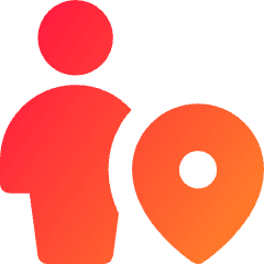 User Pin Icon from Core Gradient Set