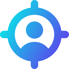 User Target Icon from Core Gradient Set