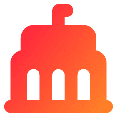 Government Building 2 Icon from Core Gradient Set
