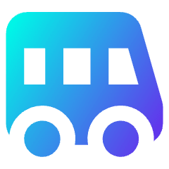 Bus Side Icon from Core Gradient Set
