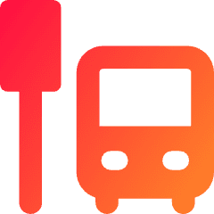 Bus Station Icon from Core Gradient Set