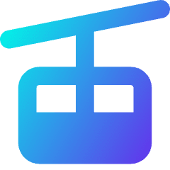 Cable Car Icon from Core Gradient Set