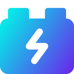 Car Battery Charging Icon from Core Gradient Set